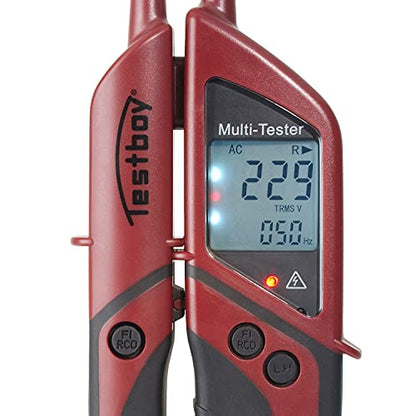 Testboy Profi III LCD - Comprobador de tensión bipolar Testboy con pantalla LCD - Ferrotecnia